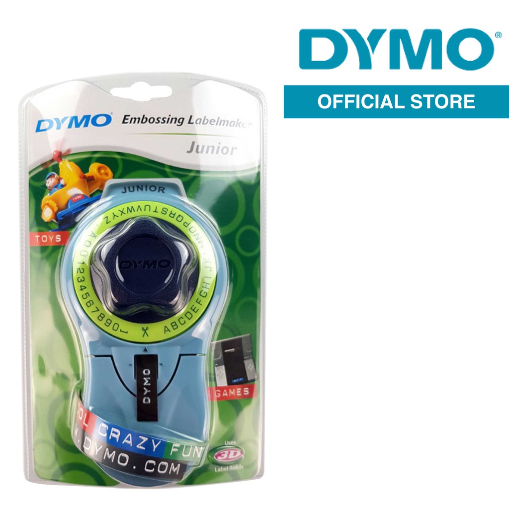Dymo Junior Embossing LabelMaker with FREE 1 pc DYMO 3D Glossy