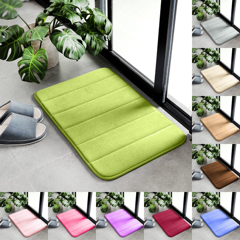 1pc 40 60cm Bath Mat Bathroom Carpet Water Absorption Rug Shaggy