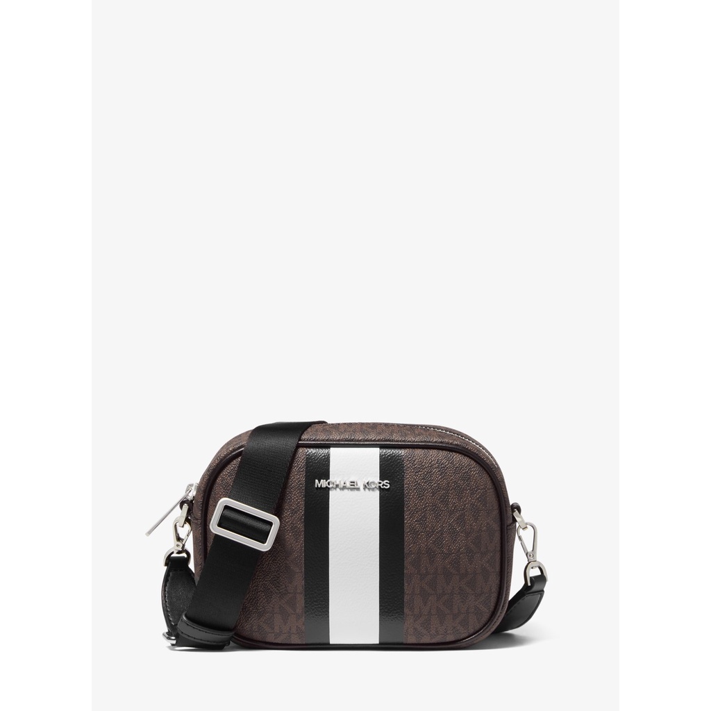 Michael Kors Jet Set Travel Small Logo Stripe Crossbody Bag | Shopee  Philippines