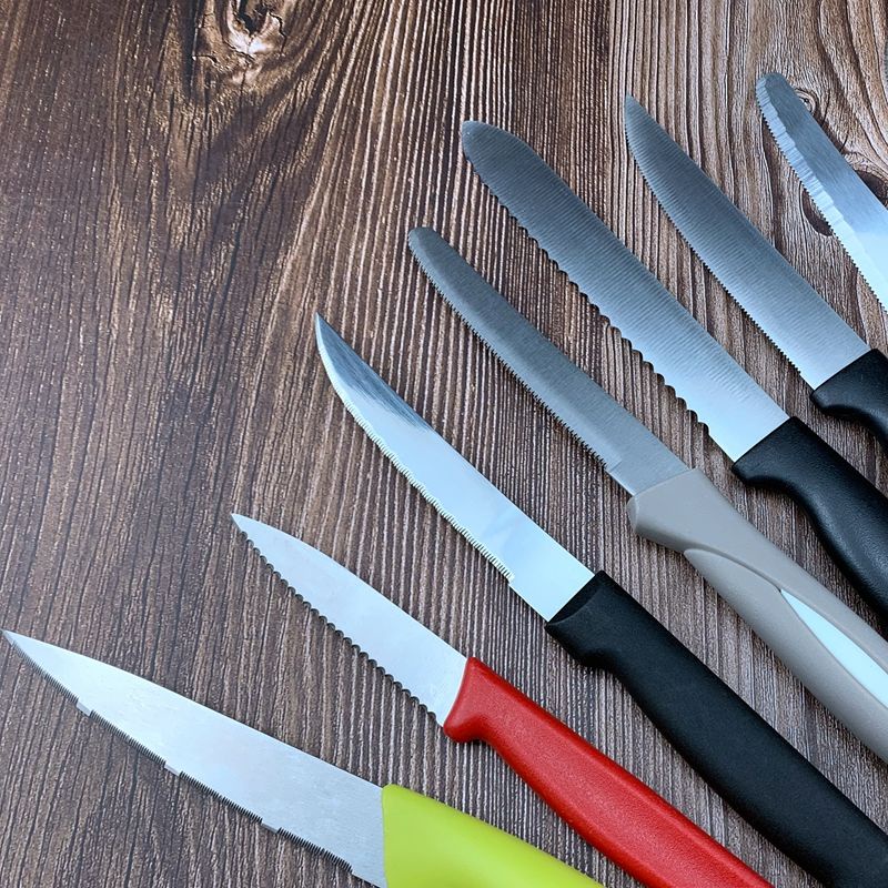 Serrated fruit knife baking cake bread small tooth steak household stainless steel cutting lemon me