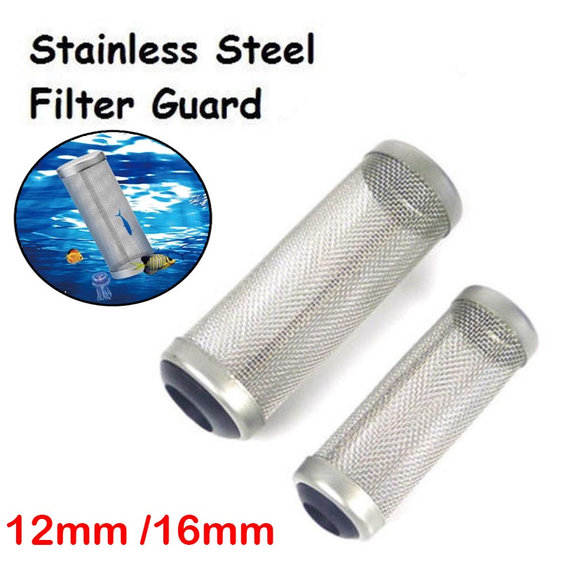 12/16mm Stainless Steel Aquarium PreFilter Inlet Intake Filter Cover