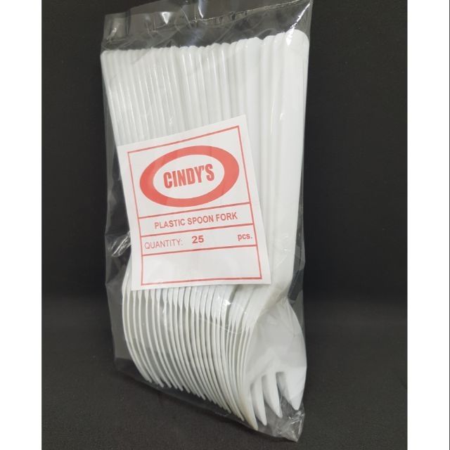 2X100x White Plastic Disposable Cutlery Forks