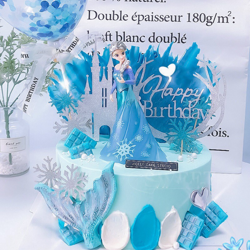 Elsa Frozen Theme Cake Decoration Cake Topper Figurine Shopee Philippines