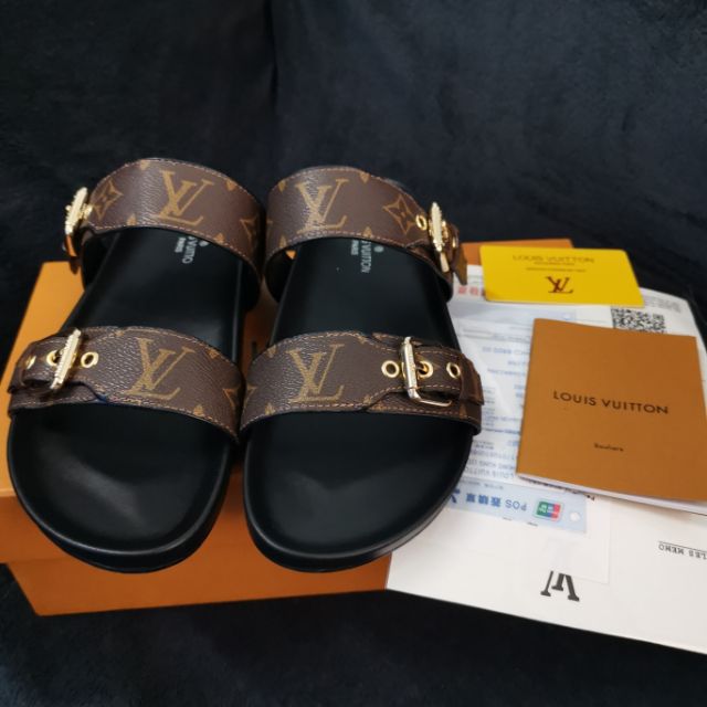 louis vuitton 2 strap slides