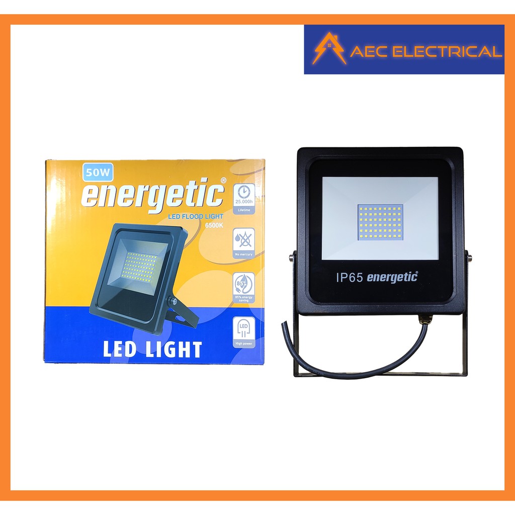 Energetic Outdoor LED Flood Light Waterproof IP65 Rated 50 Watts