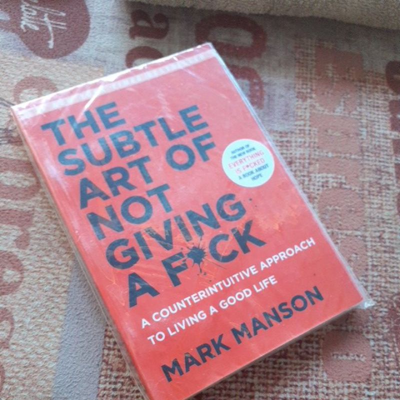 The Subtle Art Of Not Giving A F Ck Paperback Shopee Philippines