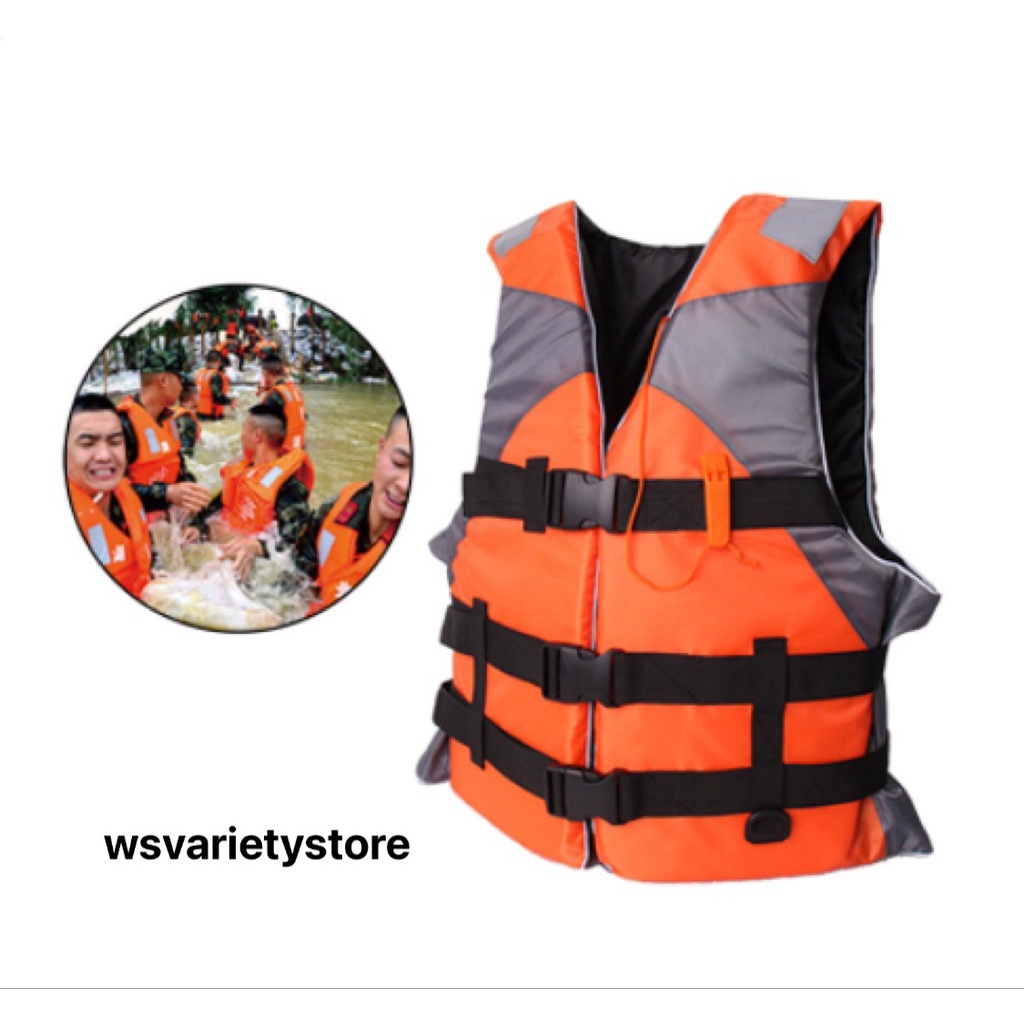 Adult Life Jacket With Whistle Buoyancy Aid Life Vest Waistcoat 