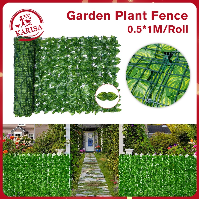 0.5x1M Artificial Plants Garden Fence Faux Privacy Fence Garden Wall