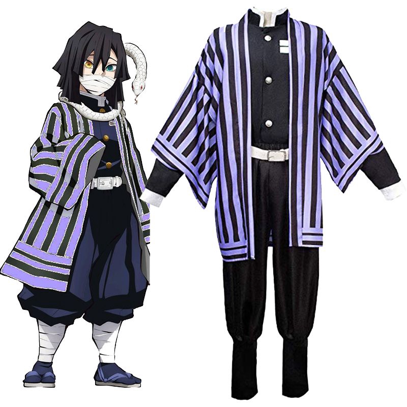 Men Cosplay Costume Demon Slayer Kimetsu No Yaiba Iguro Obanai - demon slayer uniform roblox template