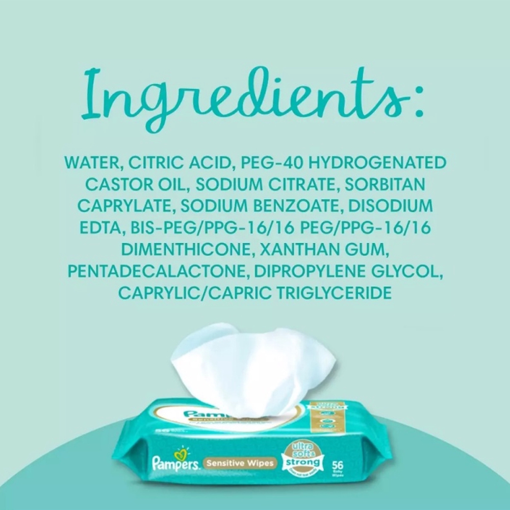 pampers sensitive water wipes
