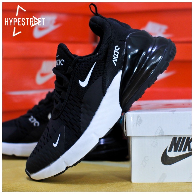 Sin aliento pianista Política SALE! Nike Air Max 270 Flyknit Black White Casual Sports Shoes for Men |  Shopee Philippines