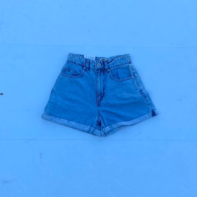 jean shorts rolled up