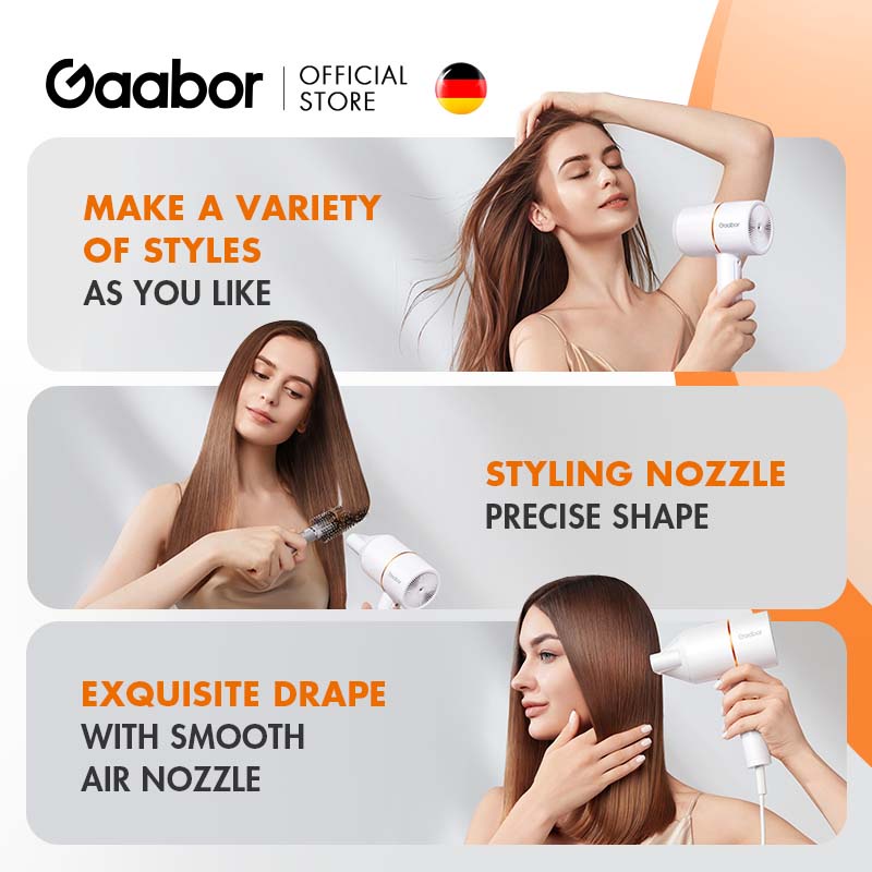 Gaabor Hair Dryer Portable Hair Care Quick Dry Salon Small hair blower #7