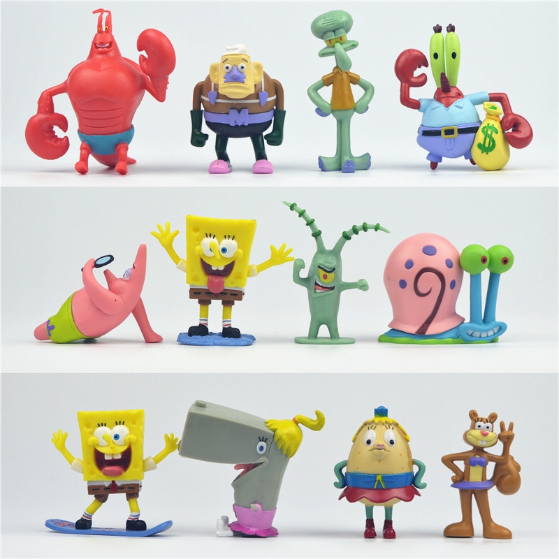 Details about   New Set of 2 Nickelodeon Figures 2.5" Tall Sponge Bob SquarePants & Patrick