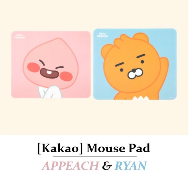 Kakao Kakao Friends Cute Mouse Pad Anime Ryan Apeach Office Home Accessory Friends T Set 4409