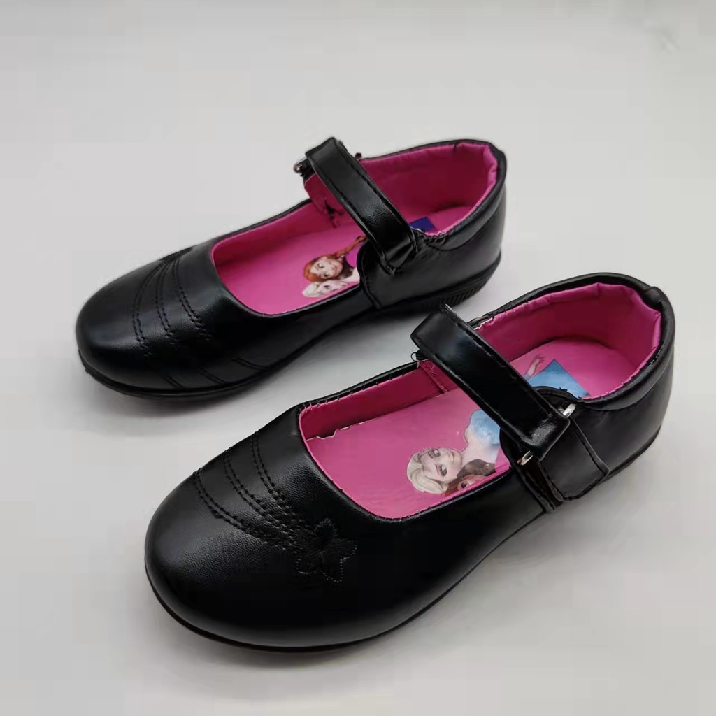 kids black shoes school shoes for girl girl's formal shoes | Shopee  Philippines