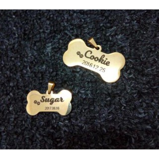 Pet Tag Engraving Pet Name Dog Cat ID Tags Stainless Steel Personalized Collar Accessories