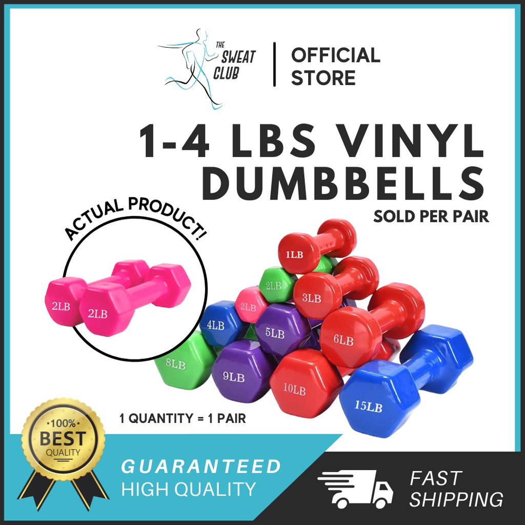 1-pair-2pcs-1-4-lbs-vinyl-dumbbell-no-choosing-of-colors-weight