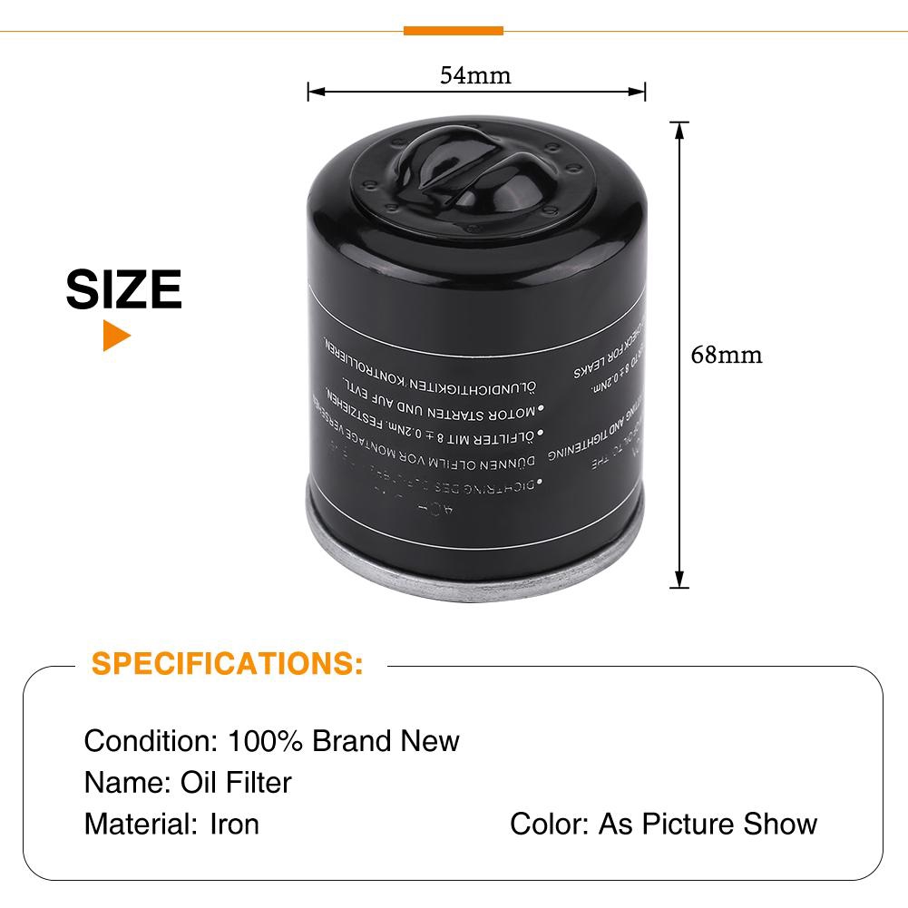 oil filter size