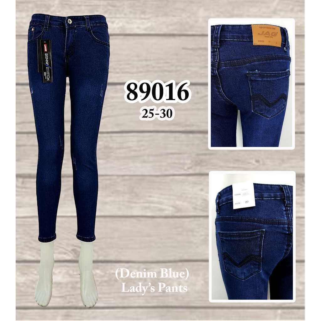 DENIM BLUE JAG SKINNY JEANS FOR HER(89016) Shopee Philippines
