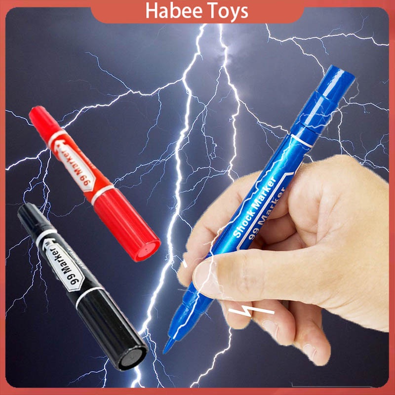 Prank Shock Marker Pen Prank Electric Pens Funny Gift Fool Friends and