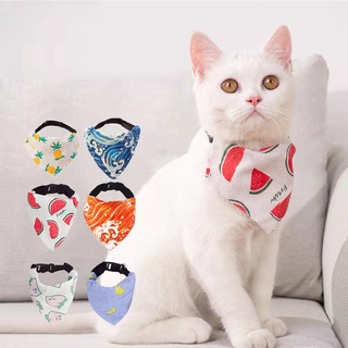 Cartoon adjustable collar cat pet dog bib scarf Japanese triangle scarf pet supplies cute and wind