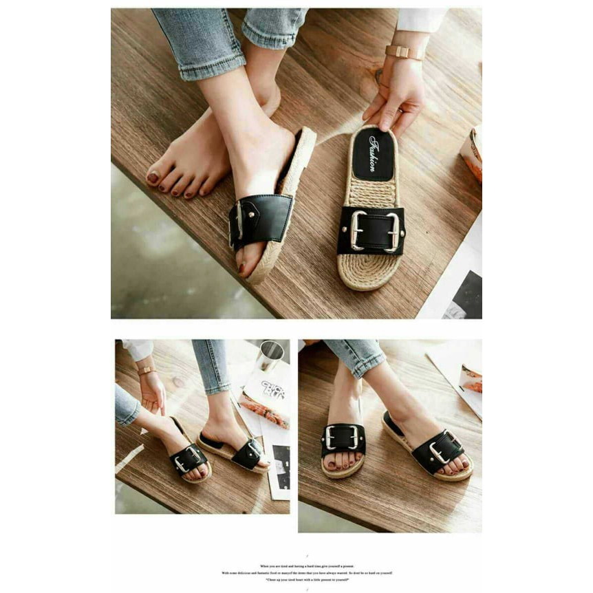 cod WOMEN FLAT SANDAL KOREAN SANDALS | Shopee Philippines