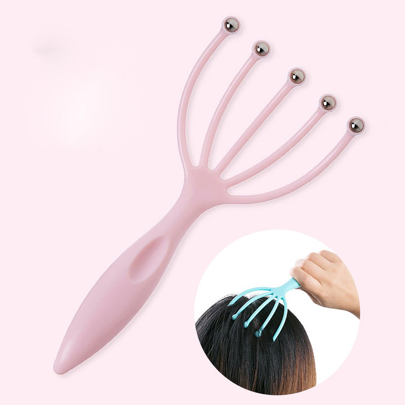 Scalp Hair Massage Claws Comb/Steel Ball Brush/Relieve Pressure/Relax ...