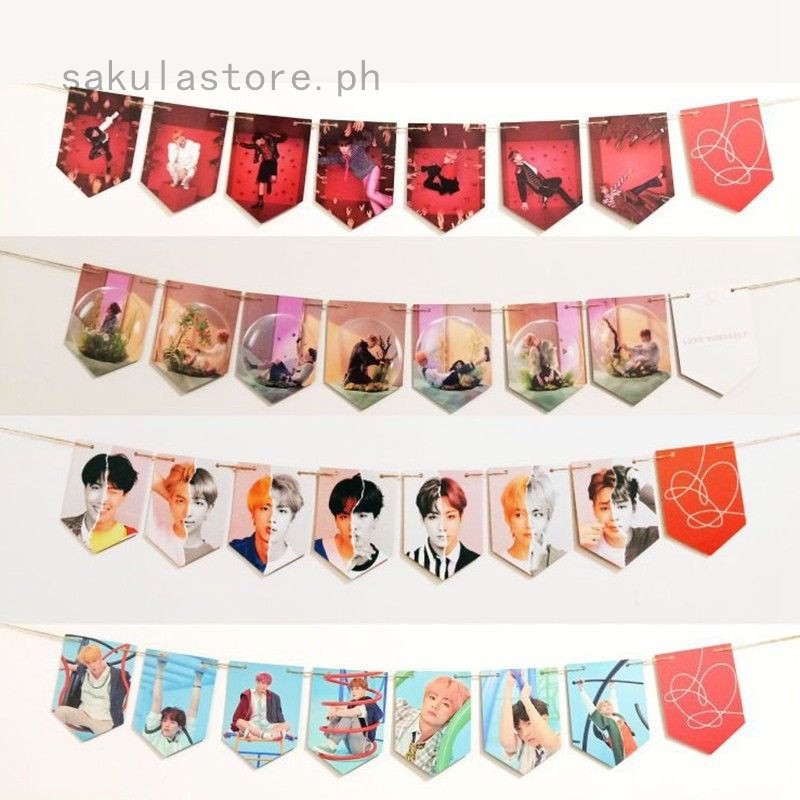 Kpop Bts Love Yourself Answer Paper Flag Banner Home Decor