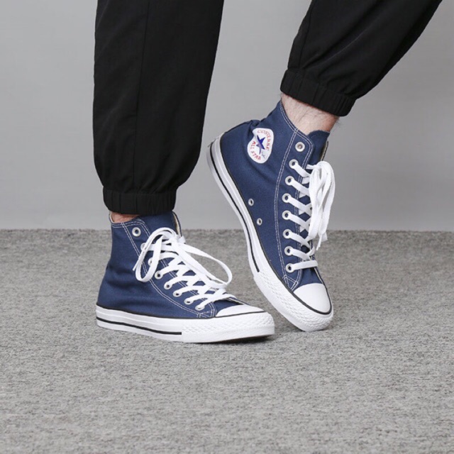 converse high cut blue
