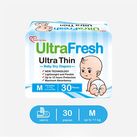 Ultrafresh Ultra Thin Baby Diapers 
