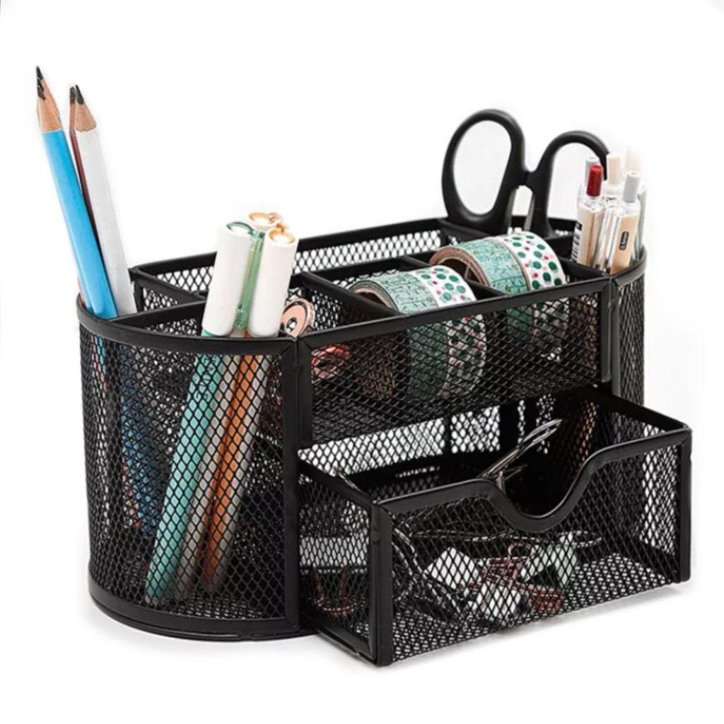 #9059 BIG MESH PEN HOLDER DESK ORGANIZER | Shopee Philippines