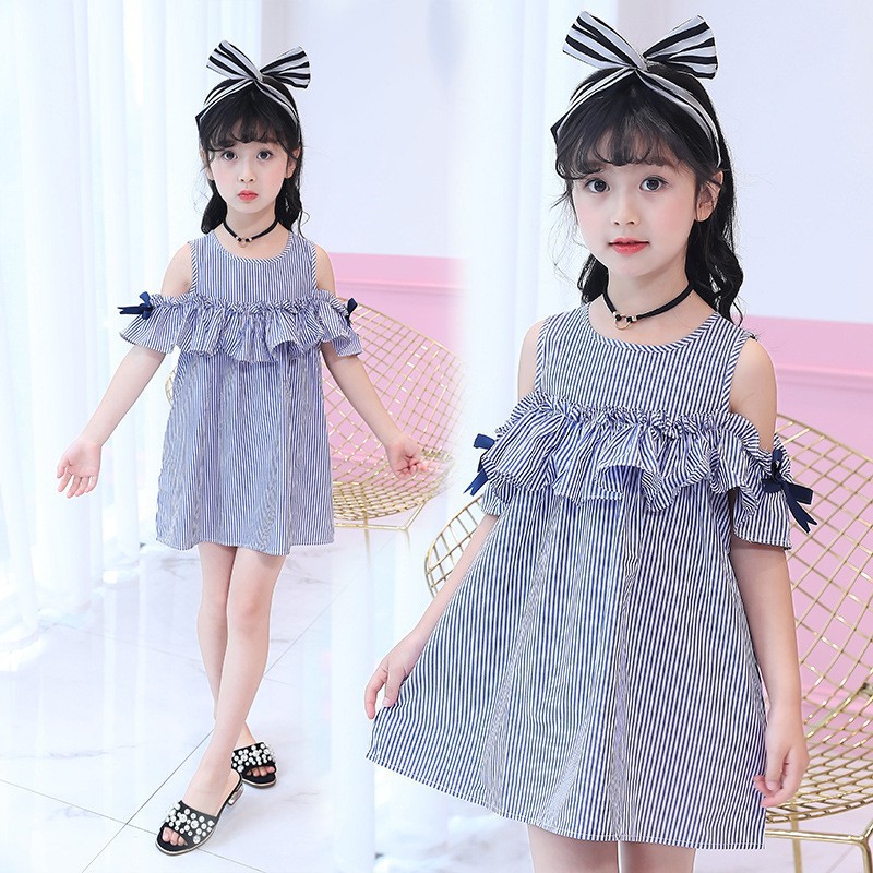 off shoulder gown for baby girl