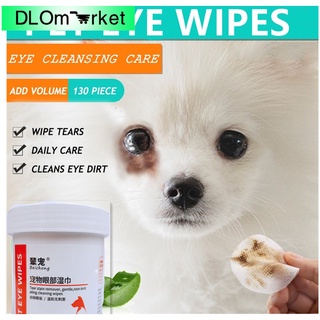 200PCS/Box Pet Eye Wet Wipes Cat Dog Tear Stain Remover Pet Cleaning Paper Tissue Aloe Wipes
