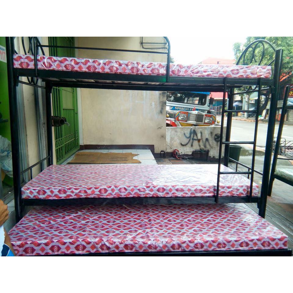 Double Deck Pull Out With Foam Bed, Double Bed Frame With Pull Out Bed