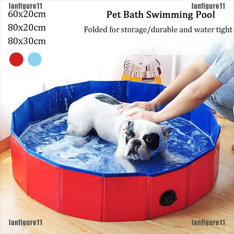 COD▫LFG】Portable Pet Bath Swimming Pool 