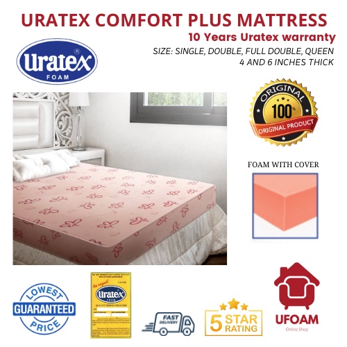 Uratex Comfort Plus Mattress Authentic Foam with Warranty Sticker Shopee Philippines
