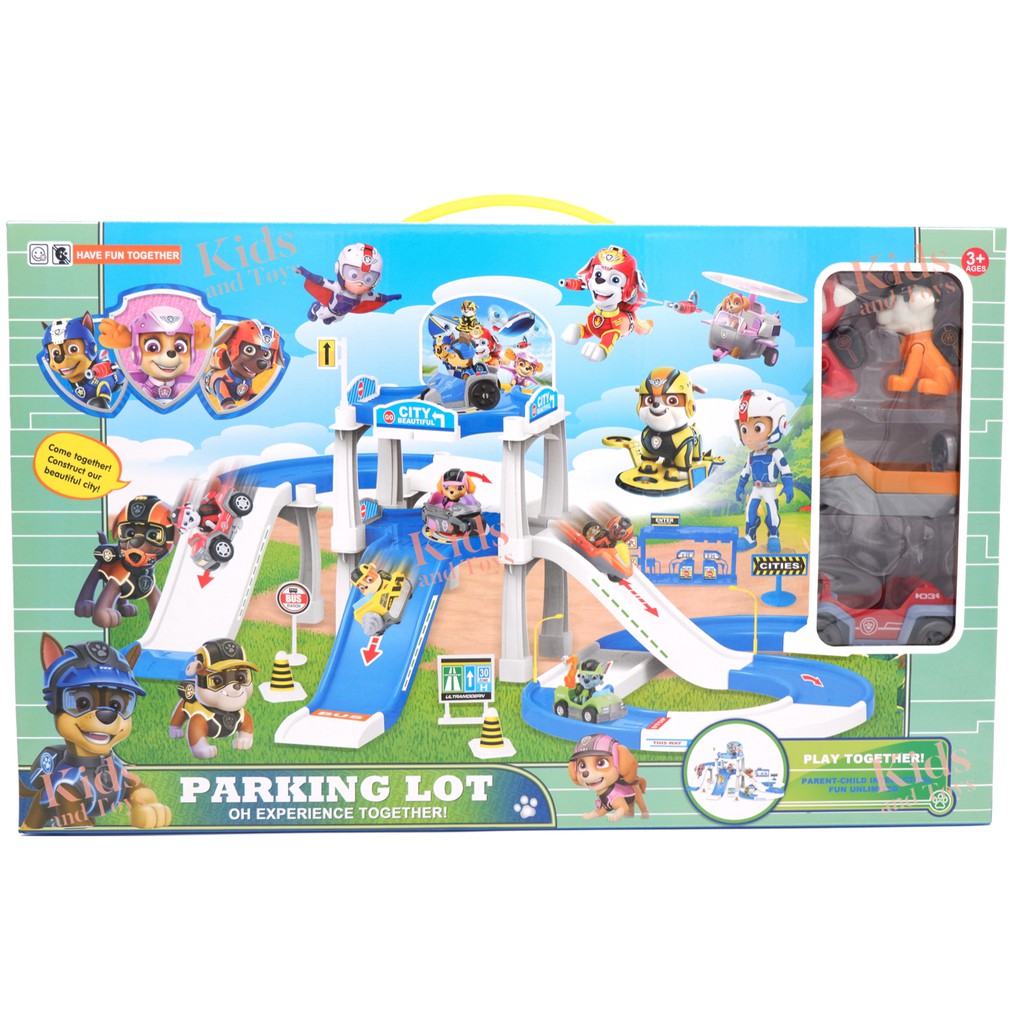 paw patrol parking lot playset