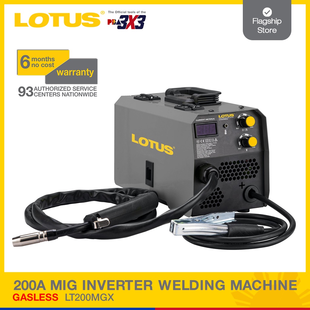 Lotus 200A MIG inverter Welding Machine GASLESS LT200MGX Shopee
