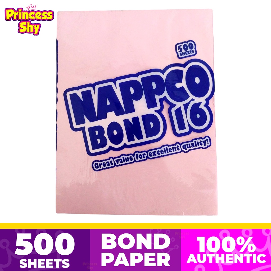 Nappco Colored Bond Paper 56 GSM Sub 16 Short / Long , Color Yellow ...