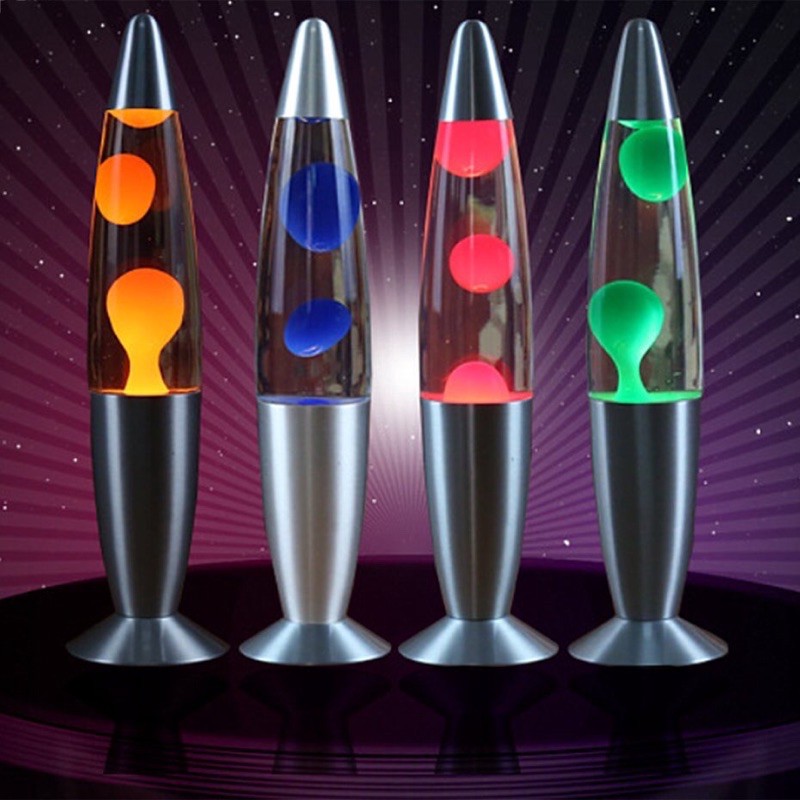 Rhode Island Novelty Retro Rocket Lava Lamp RED 18 Inches