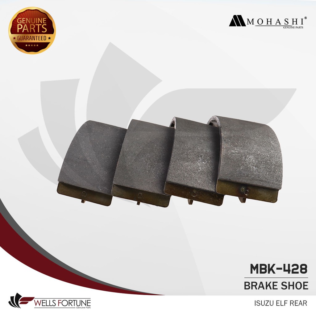 ISUZU ELF REAR MOHASHI BRAKE SHOE (4PCS) Shopee Philippines