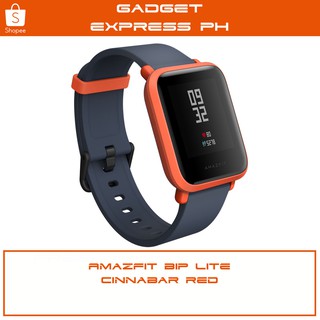 smartwatch amazfit bip a1608 bluetooth cinnabar