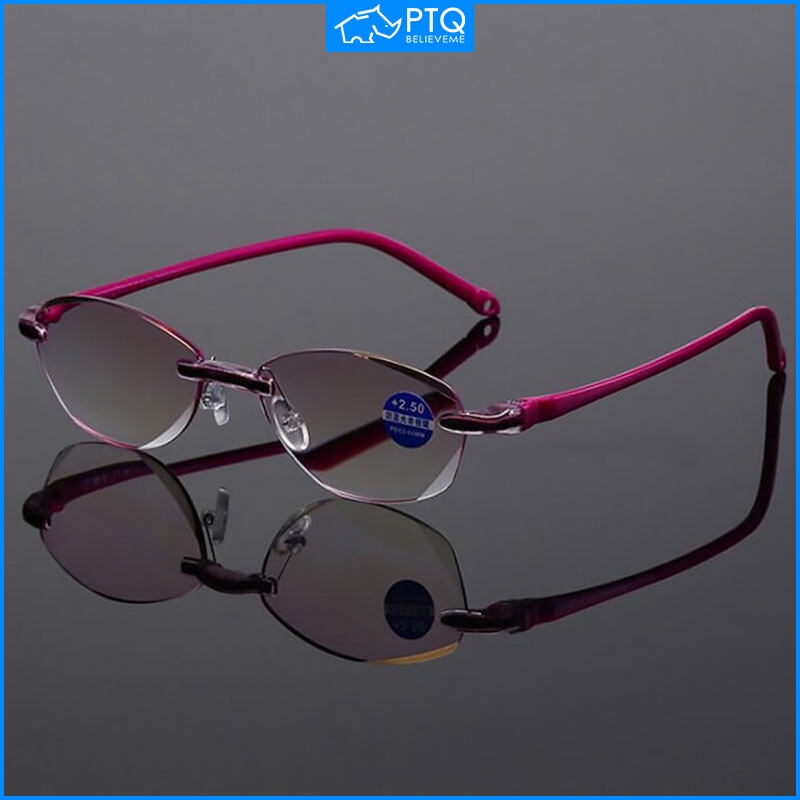 PTQ Reading Glasses New High-end Diamond Trimming Glasses Anti Blue ...