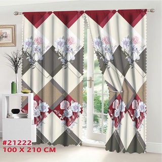 Pink elegance 1PC New Curtina 110x210cm Design Curtain For Window Door Room Home Decoration(No Ring #2