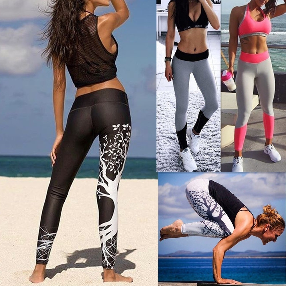 black and red gym leggings