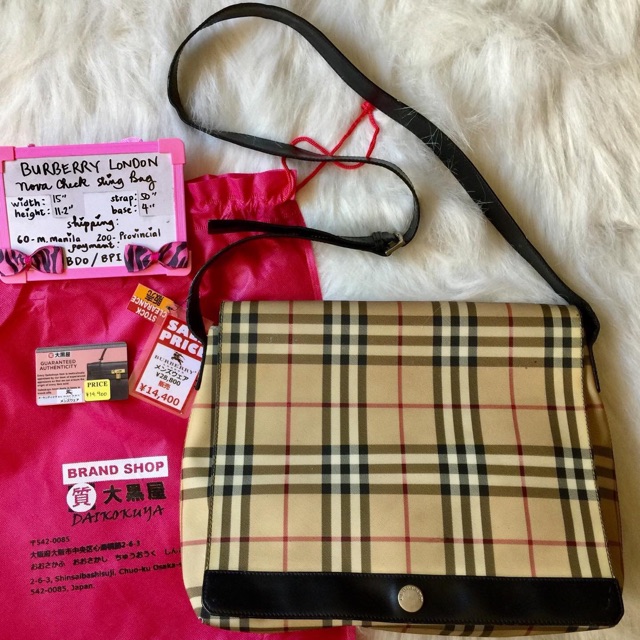 burberry nova check crossbody bag