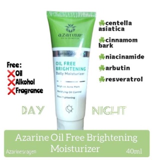 Azarine Oil Free Brightening Daily Moisturizer 40ml Shopee Philippines