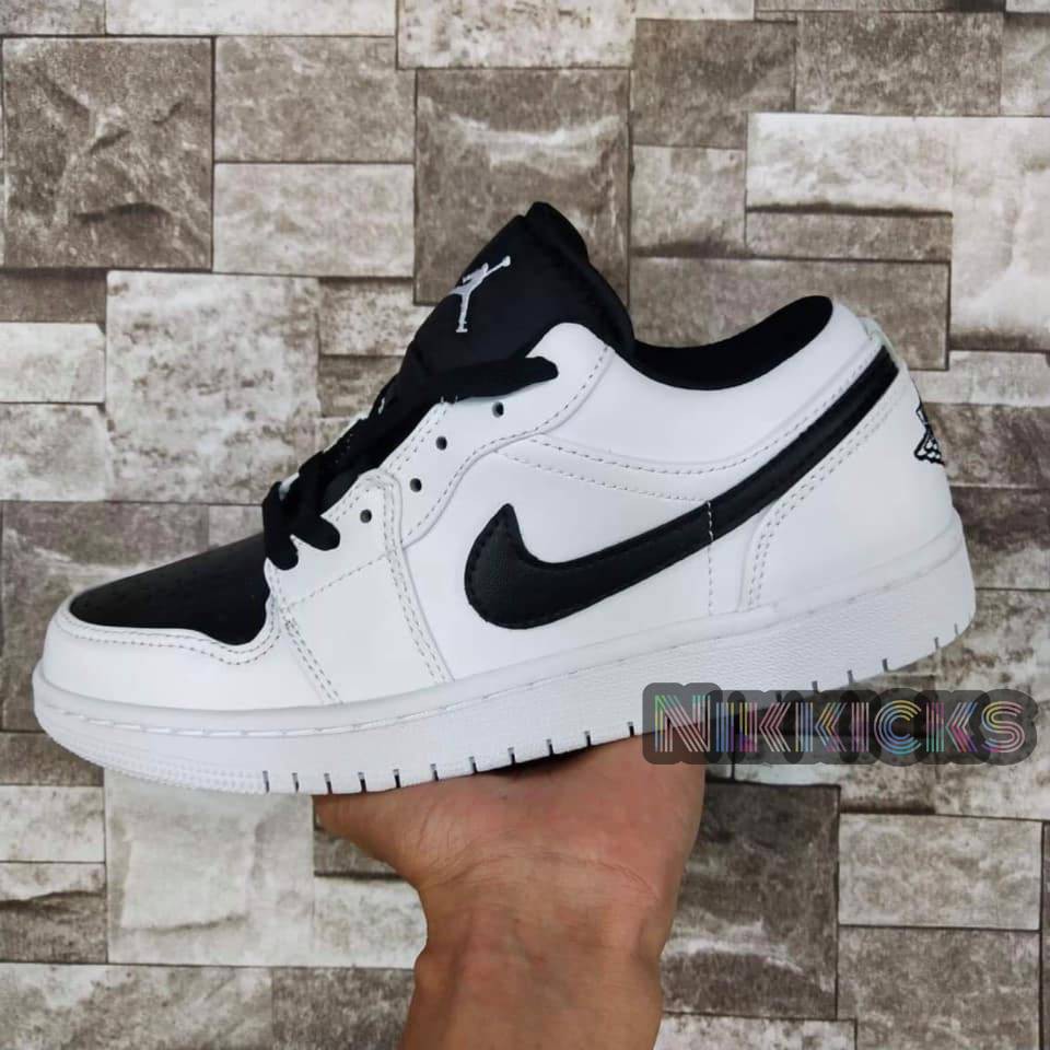 air jordan 1 low white black