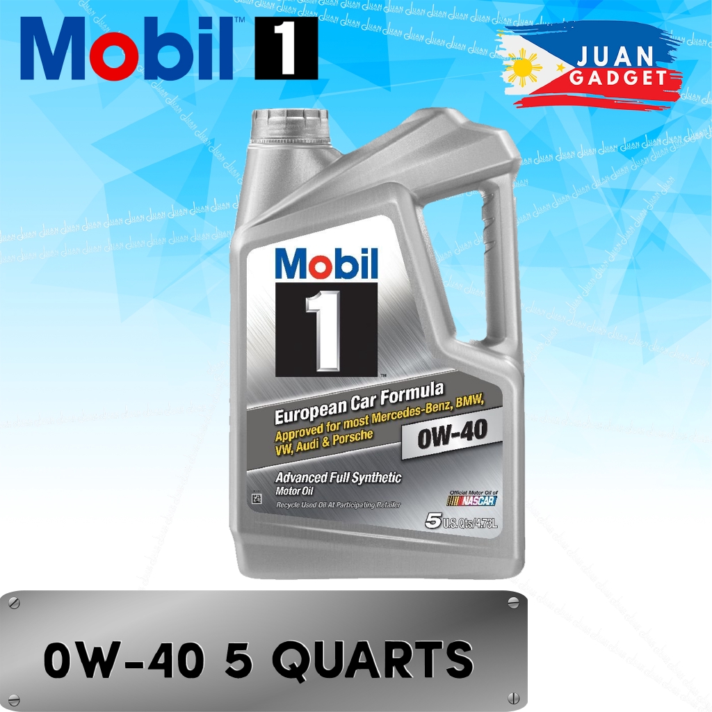 Mobil 1 120760 Fully Synthetic Motor Oil 0W40, 5 Quart Shopee